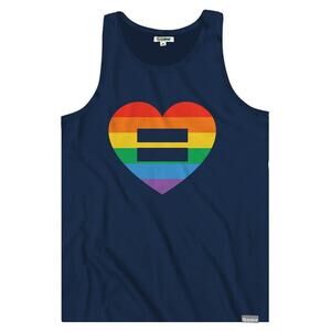 Pride Rainbow Heart Equality Tank Top Unisex XLarge